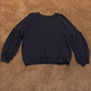 Cropped pullover sweater